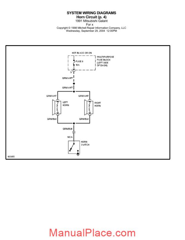 system wiring diagrams mitsubishi galant 1991 page 4