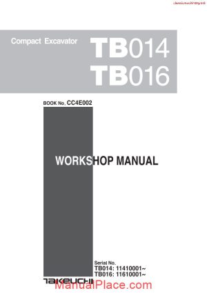 takeuchi tb014 tb016 workshopmanual sec wat 2 page 1