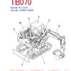 takeuchi tb070 undercarriage spare parts page 1