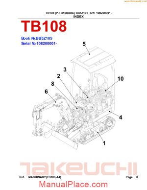 takeuchi tb108 parts sec wat page 1