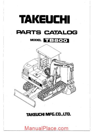 takeuchi tb800 parts manual page 1