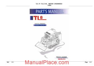 takeuchi track loader p tl8 e xa parts manual page 1