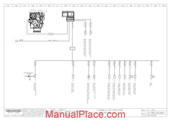 tamrock axera 5 126 380v 50hz wiring diagram page 3