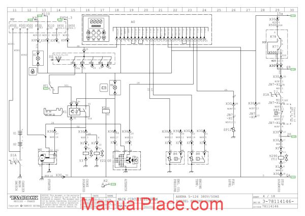 tamrock axera 5 126 380v 50hz wiring diagram page 4