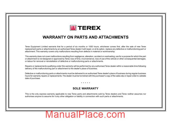 terex a30 g7 articulated truck parts book page 3