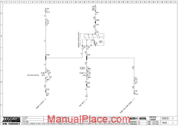 terex ac55 1 ac55l electric schematic page 4