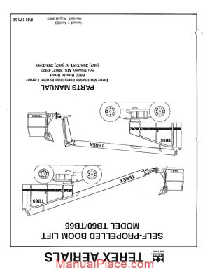 terex aerials tb60 parts manual page 1
