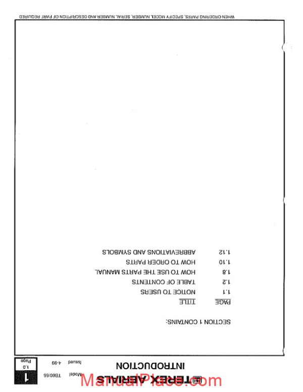 terex aerials tb60 parts manual page 3