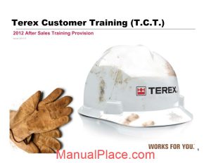 terex customer training tct page 1