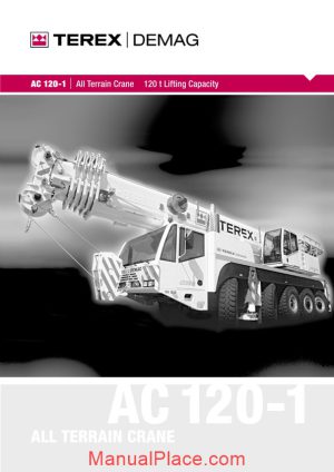 terex demag ac 120 part catalogue page 1