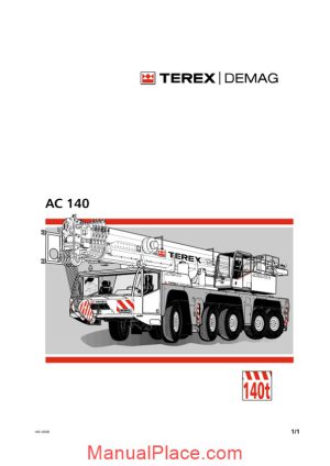 terex demag ac 140 operation and maintenance manual page 1