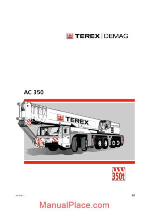 terex demag ac 350 operation and maintenance manual page 1