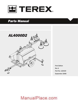 terex genie al4000 parts manual page 1