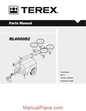 terex genie rl4000 parts manual page 1