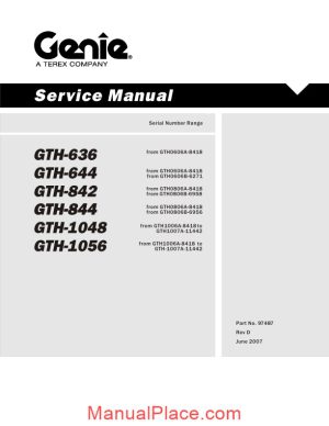 terex gth 636 service manual page 1