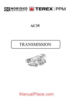 terex ppm ac35 transmission service training page 1