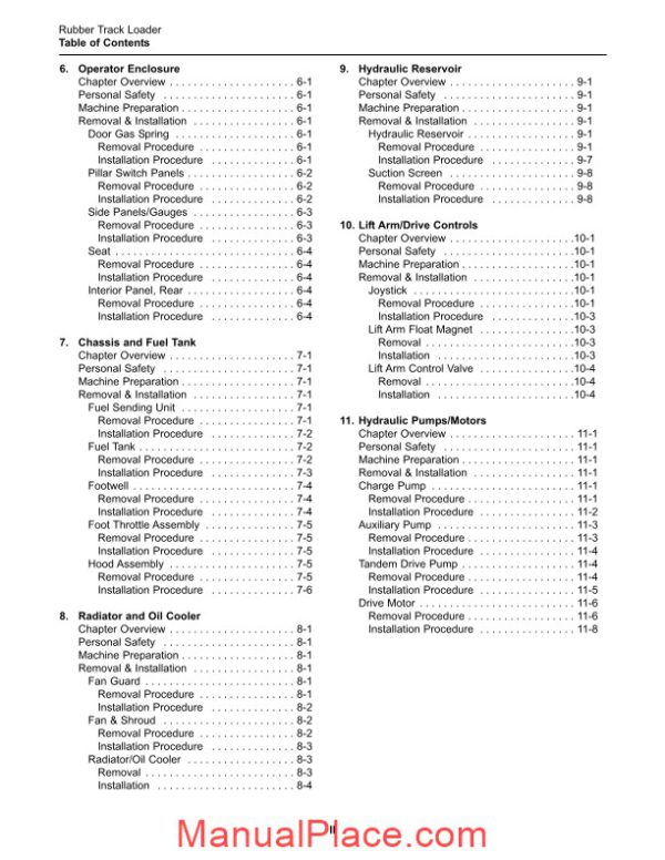 terex rubber track loader pt70 80 service manual page 4