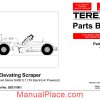 terex s17e elevating scraper parts book page 1