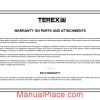 terex s17e elevating scraper parts book page 3