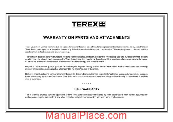 terex ta25 27 articulated truck parts book page 3