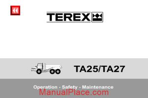 terex ta25 27 operation safety maintenance page 1