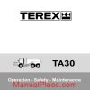 terex ta30 operation safety maintenance page 1