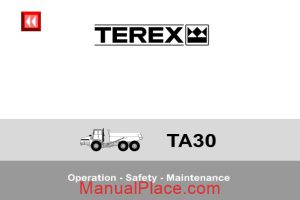 terex ta30 operation safety maintenance page 1