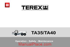 terex ta35 ta40 operation safety maintenance page 1