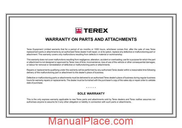 terex tr35 off highway truck parts book page 3