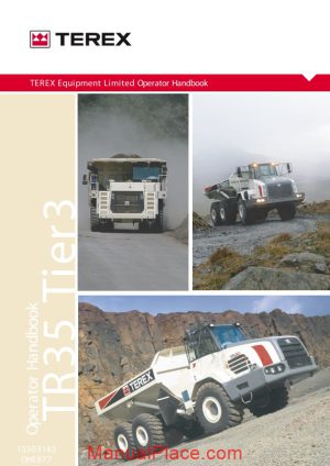 terex tr35 tier 3 off highway operator handbook page 1