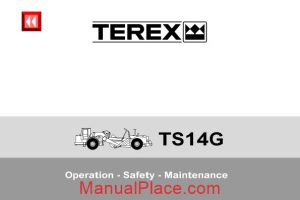 terex ts14g operation safety maintenance page 1