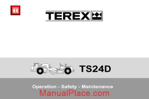 terex ts24d operation safety maintenance page 1