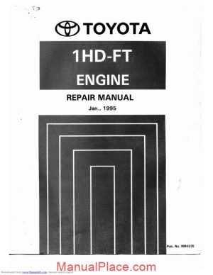 toyota 1hd ft engine repair manual page 1