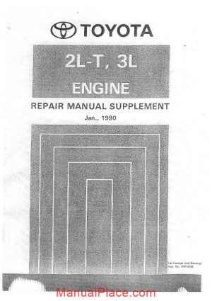 toyota 2l t 3l engine repair manual page 1