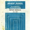 toyota a440f a440l transmission repair manual page 1