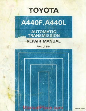 toyota a440f a440l transmission repair manual page 1