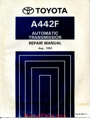 toyota a442f automatic transmisson repair manual page 1