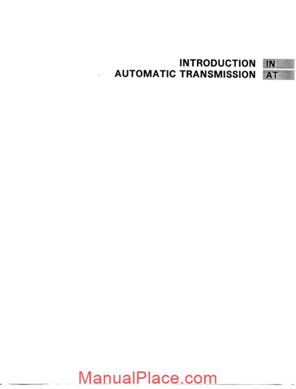 toyota a442f automatic transmisson repair manual page 3