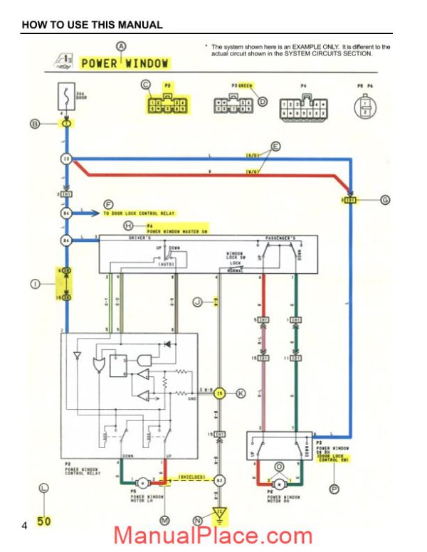 toyota camry 94 wiring diagrams page 4