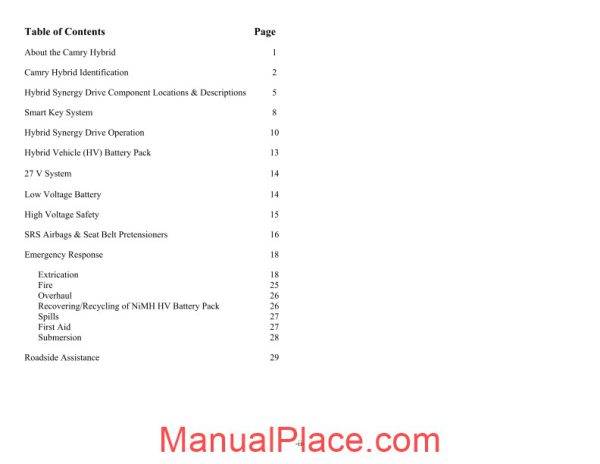 toyota camry hybrid hv 2012 emergency respond guide page 3