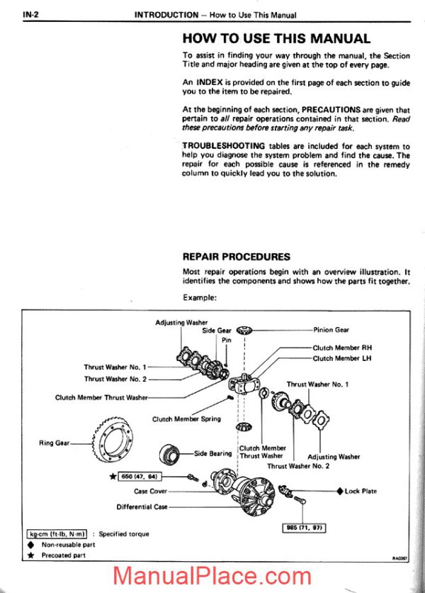 toyota celica 1986 workshop manual page 3