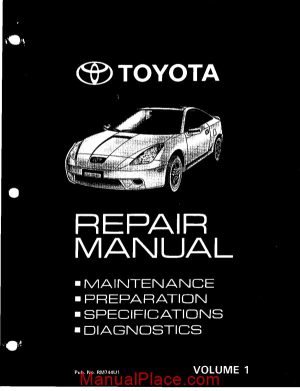 toyota celica 1999 workshop manual page 1