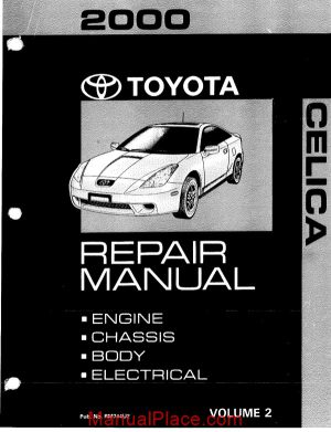 toyota celica repair manual volume 2 page 1