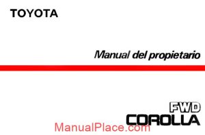 toyota corolla 1986 workshop manual page 1