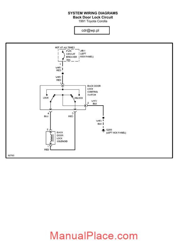 toyota corolla 1991 wiring diagram page 1