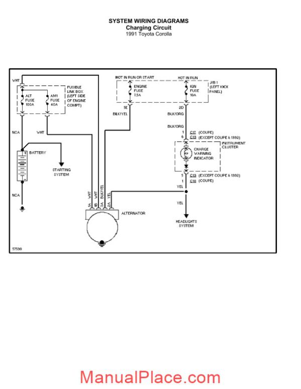 toyota corolla 1991 wiring diagram page 3