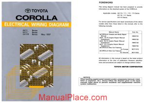 toyota corolla 1997 workshop manual page 1