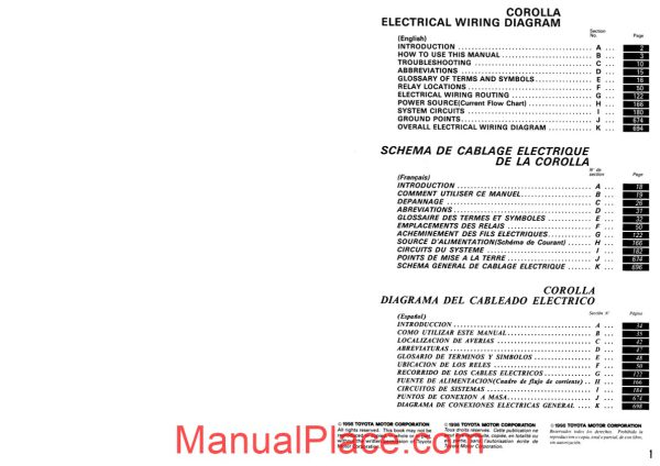 toyota corolla 1997 workshop manual page 2