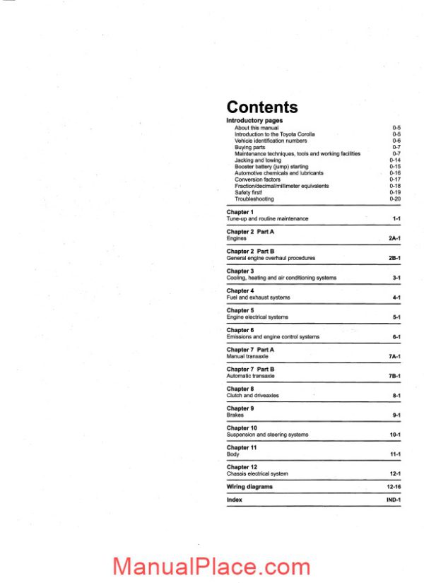 toyota corolla 2003 thru 2008 haynes repair manual page 4