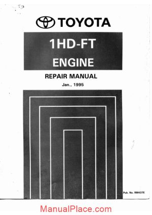 toyota engine 1hd te repair manual page 1